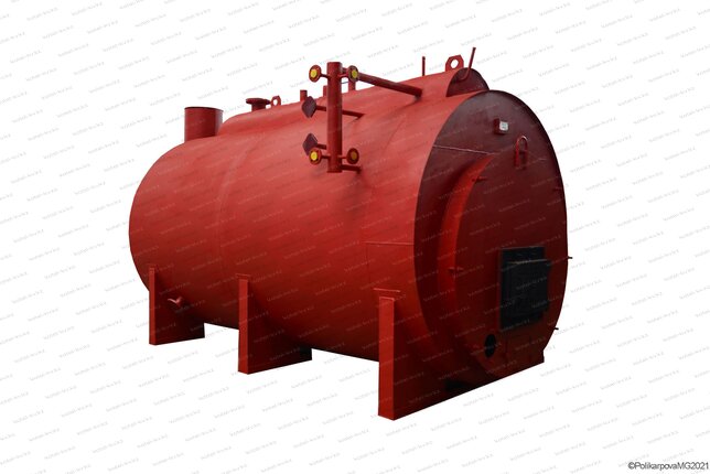 Паровой угольный котел 1000 кг в час с температурой 130 С